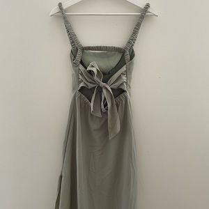 Abercrombie & Fitch Open Back Slit Dress